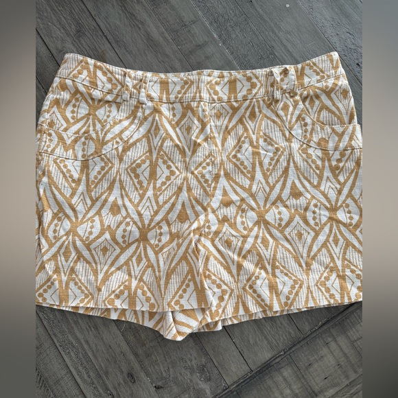 Anthropologie | Elevenses Tiled Tide Shorts, size 10. - Picture 3 of 11
